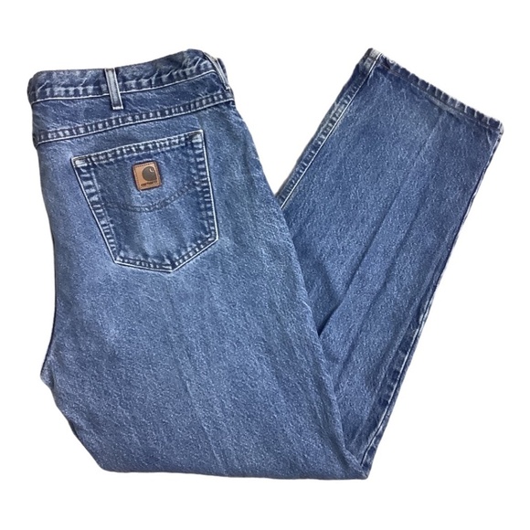 Carhartt Men's Traditional Fit Denim Jeans 44x32 - Picture 2 of 9